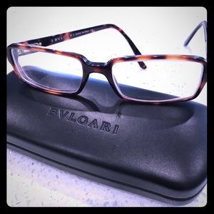 Bvlgari glasses in tortoise shell